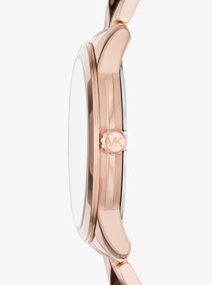 Runway Mercer Rose Gold-Tone and Pearl Watch