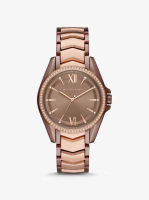 michael kors dual tone watch