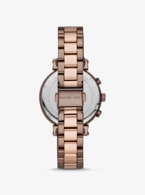 michael kors sofie pave two tone watch
