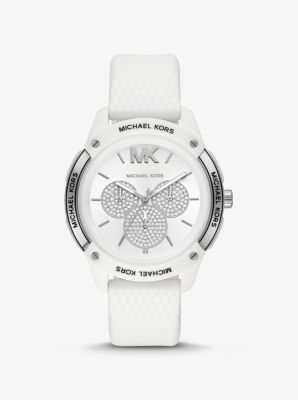 michael kors white porcelain watch