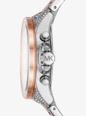 即発★Michael Kors★リング Precious Metal-Plated Brass Double Wrap Tennis Bracelet