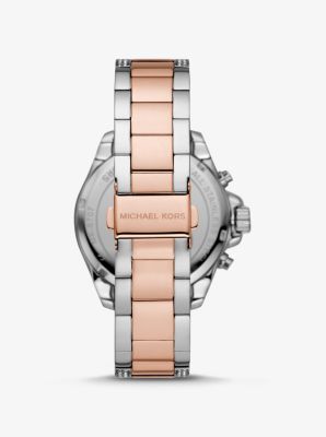 Wren Pave Two Tone Watch Michael Kors Canada