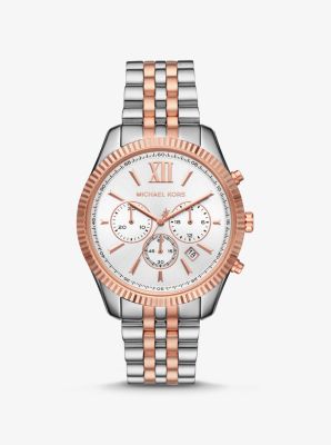 lexington two tone watch michael kors