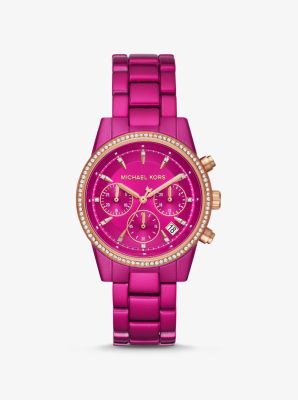 michael kors watch pink