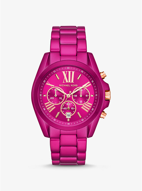 Kors Pink Oversized Watch Michael Bradshaw | Coated