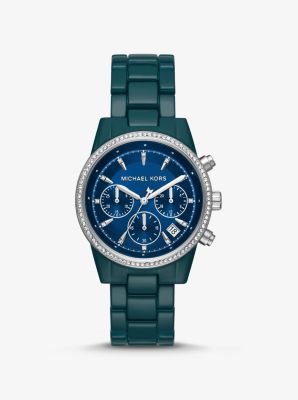 michael kors teal watch