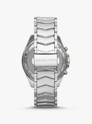 Oversized Whitney Pavé Silver-Tone Watch | Michael Kors [US] display picture 3
