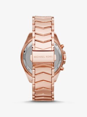 Oversized Whitney Pavé Rose Gold-Tone Watch image number 2