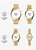 Oversized Whitney Pavé Rose Gold-Tone Watch image number 3