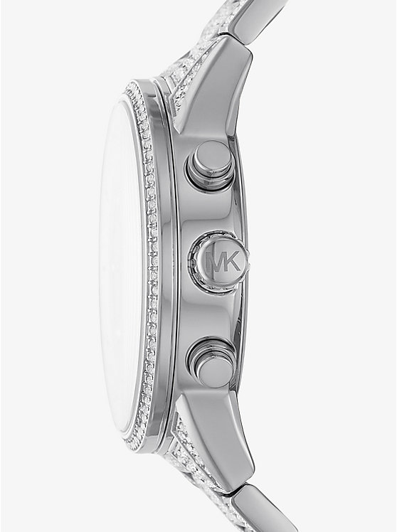 Ritz Pavé Silver-Tone Watch image number 1