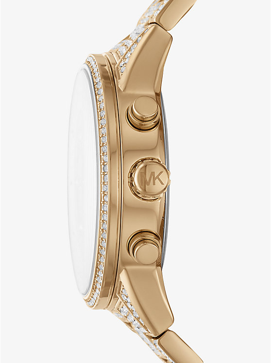 Ritz Pavé Gold-Tone Watch image number 1