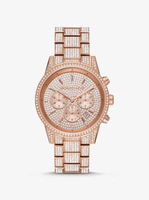 Ritz Pavé Rose Gold-Tone Watch Kors Michael | Canada