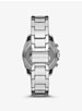 Oversized Blair Pavé Silver-Tone Watch image number 2