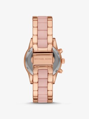 michael kors ritz rose gold watch