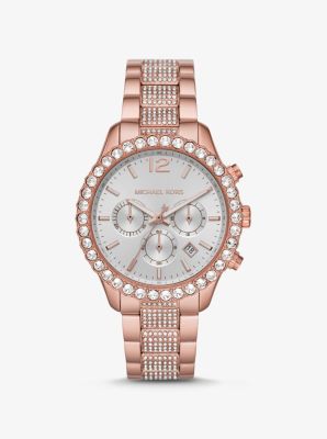 michael kors watch with stones