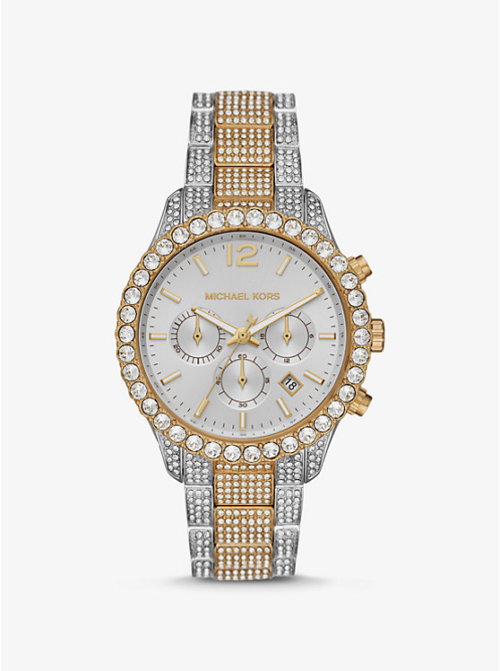 Oversized Layton Pavé Two-Tone Watch image number 0