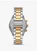 Oversized Layton Pavé Two-Tone Watch image number 2