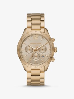 are michael kors watches real gold