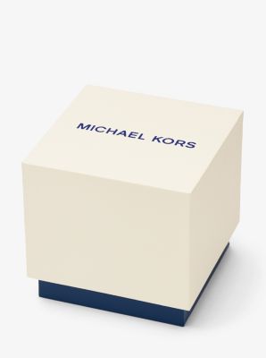 Oversized Maddye Navy Tone and Silicone Watch Michael Kors Canada