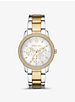 Oversized Tibby Pavé Two-Tone Watch image number 0
