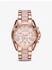 Oversized Bradshaw Rose Gold-Tone and Acetate Watch image number 0