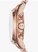 Oversized Bradshaw Rose Gold-Tone and Acetate Watch image number 1