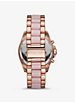 Oversized Bradshaw Rose Gold-Tone and Acetate Watch image number 2