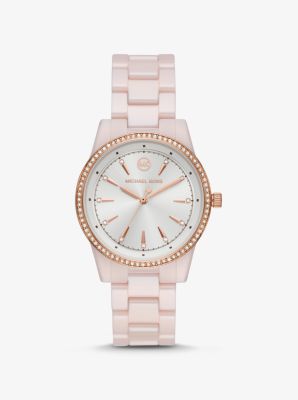 michael kors pink ceramic watch