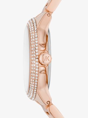 Armbanduhr Mini Camille im Rosé-Goldton mit Pavé image number 1