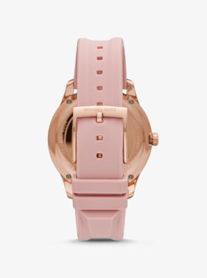 michael kors pave rose gold watch