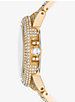 Limited Edition Oversized Camille Rainbow Pavé Gold-Tone Watch image number 1