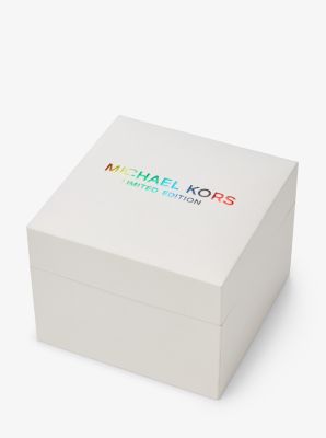 Limited Edition Oversized Camille Rainbow Pav&eacute; Gold-Tone Watch