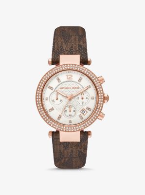 michael kors two tone women's watch