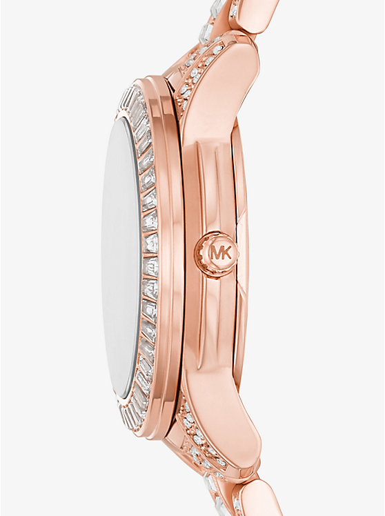 Limited Edition Petite Runway Pavé Rose Gold-Tone Watch image number 1