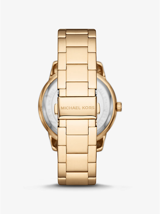 Oversized Tibby Pavé Gold-Tone Watch image number 2