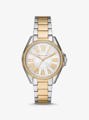 Kaycie Pave Two Tone Watch Michael Kors Canada