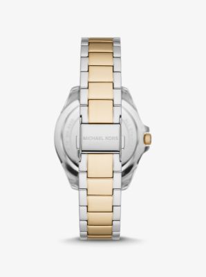 Kaycie Pavé Two-Tone Watch in TWO TONE | Michael Kors