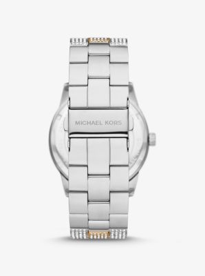 Oversized Brynn Pavé Two-Tone Watch