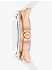 Oversized Sport Rose Gold-Tone and Silicone Watch image number 1
