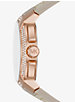 Oversized Pavé Rose Gold-Tone and Logo Sport Watch image number 1