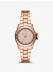 Mini Kenly Pavé Rose Gold-Tone Watch image number 0