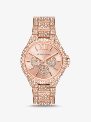 Oversized Camille Pavé Rose Gold-Tone Watch image number 0