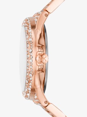 Michael kors pave hot sale rose gold ring