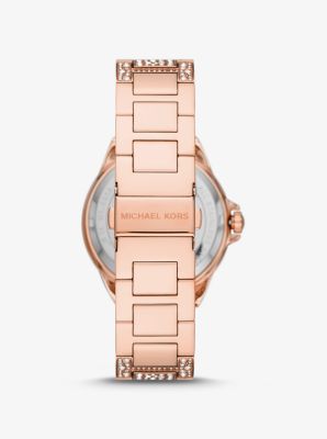 Oversized Camille Pavé Rose Gold-Tone Watch | Michael Kors