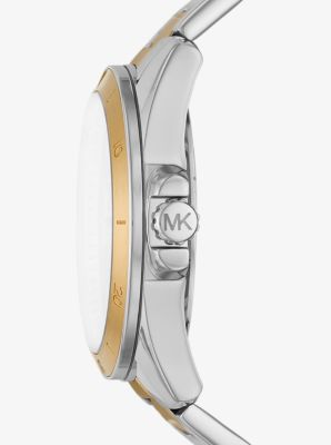 Oversized Alek Pav&eacute; Two-Tone Watch