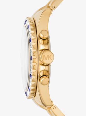 Oversized Everest Pavé Gold-Tone Watch | Michael Kors Canada