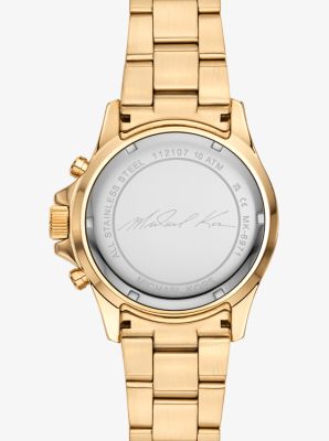 Oversized Everest Pavé Gold-Tone Watch | Michael Kors