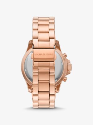 Oversized Everest Pavé Rose Gold-Tone Watch | Michael Kors