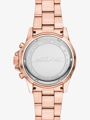 Oversized Everest Pavé Rose Gold-Tone Watch | Michael Kors