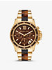 Oversized Everest Pavé Gold-Tone and Acetate Watch image number 0